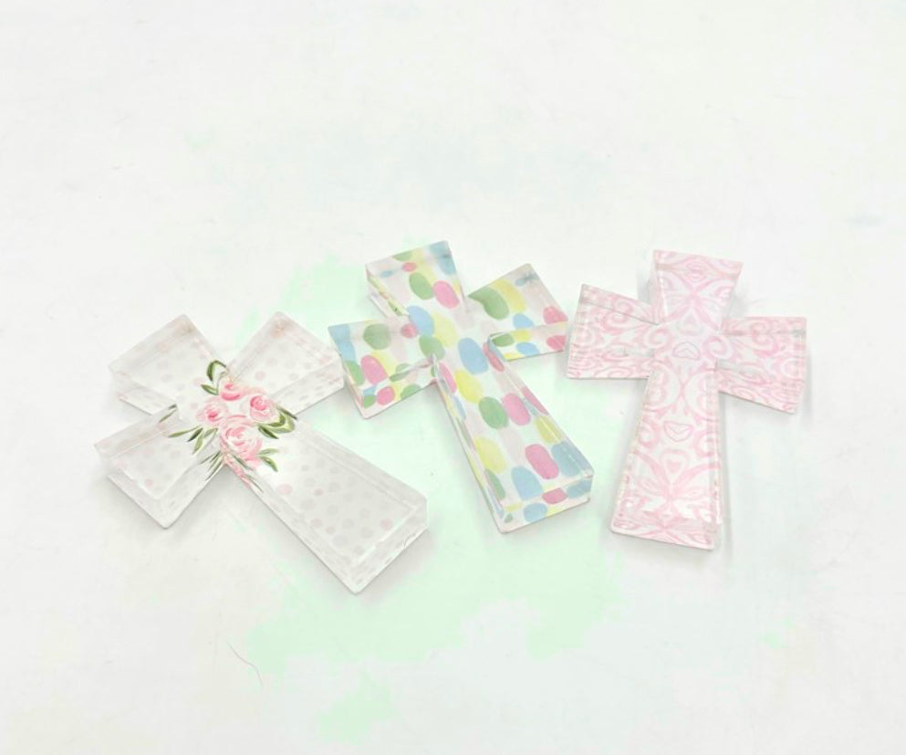 Mini Pastel Acrylic Crosses