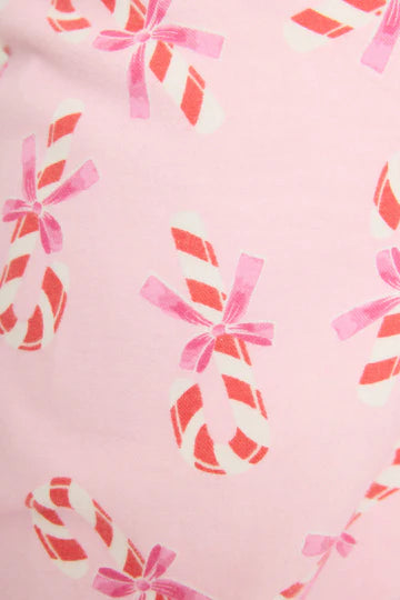 PJ Salvage-Sweeter Than Sugar Candy Cane Print Flannel Pants