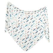 Knit Swaddle Blanket- Fischer