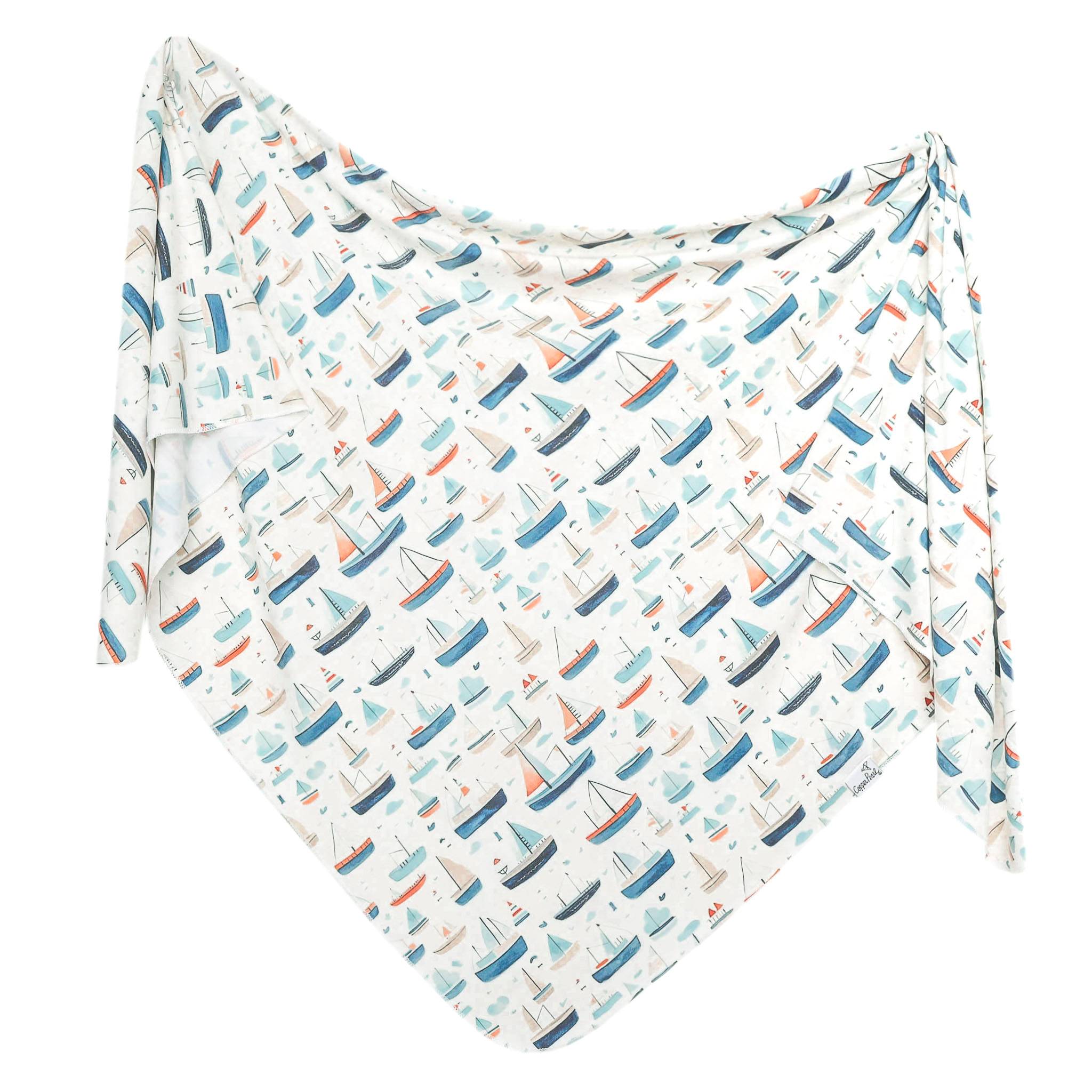 Knit Swaddle Blanket- Fischer