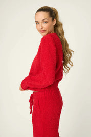 Boucle Bundle Up PJ Set / Samba Red