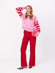 Candy Cane Relaxed Sweater