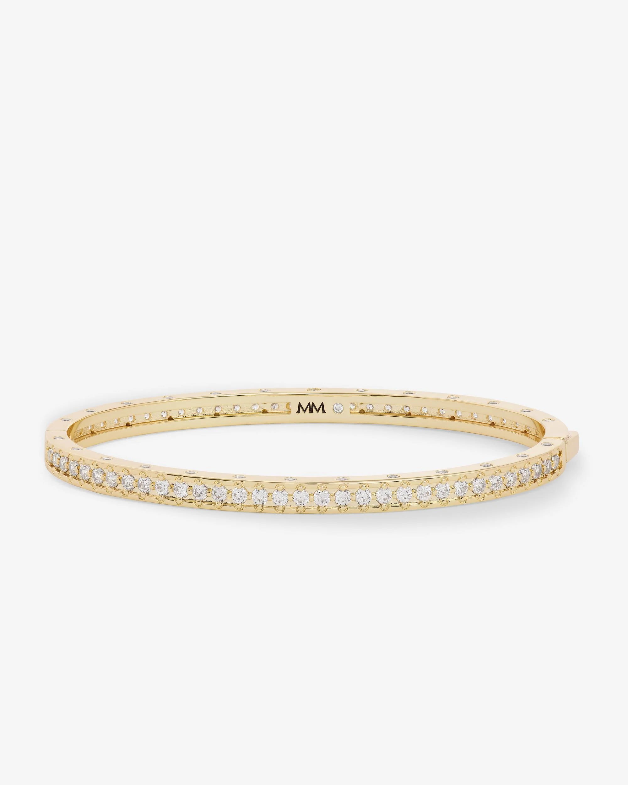 Ashley Pavé Cuff 4mm- Gold