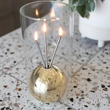 Everlasting Candle Glass Hurricane Candle Holder