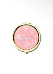 Hand-Painted Drugs Handbag Hero Pill Compact- Pink