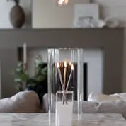 Everlasting Candle Glass Hurricane Candle Holder
