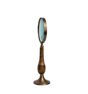 Brass And Bone Magnifying Glass On Stand