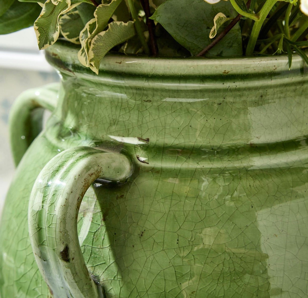Four Handles Vase / Green