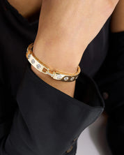 Ashley Rodeo Lock Cuff 9mm- Gold