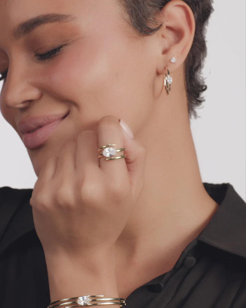 She's on Point Lasso Ring - Gold