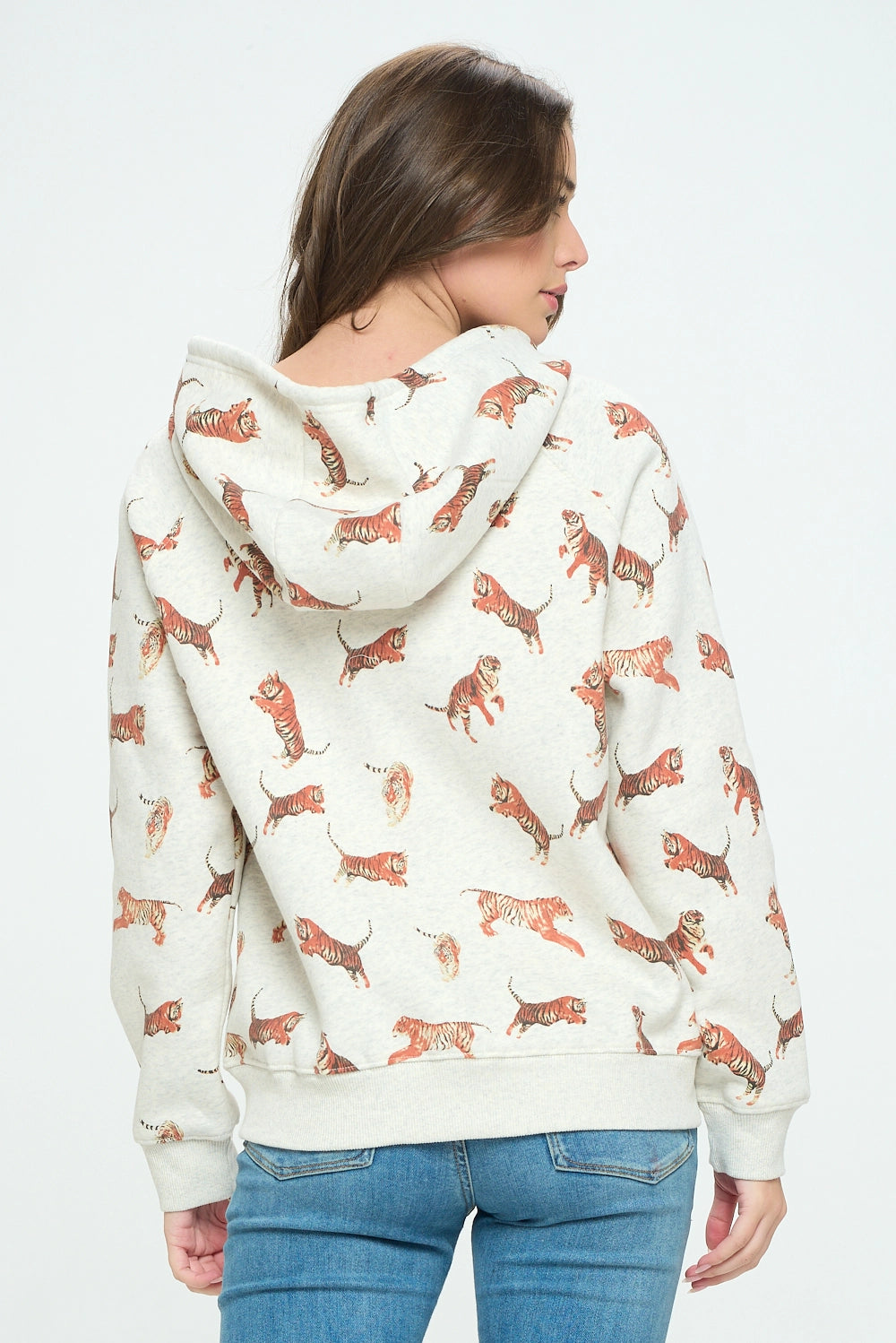 Zip Up Hoodie - Tiger