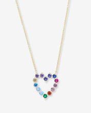 She’s An Icon Baby Rainbow Heart Necklace