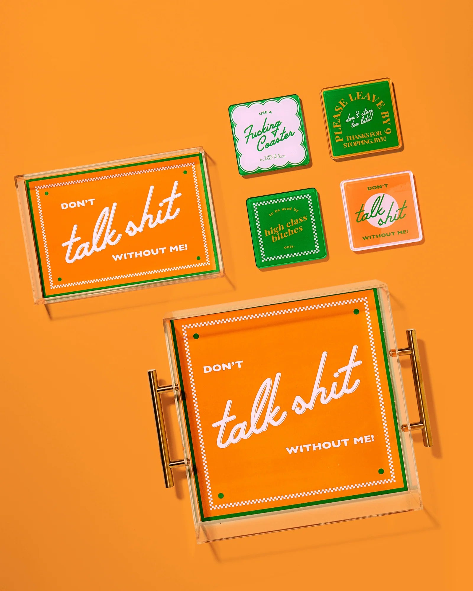 Tart by Taylor Snarky Orange Coasters - Set of 4