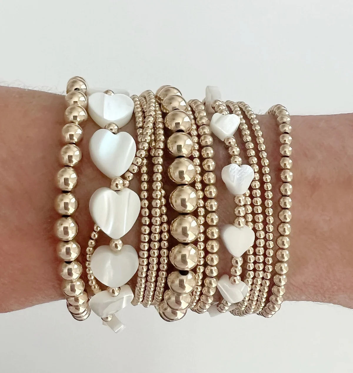 Pippa Bracelet Mother of Pearl Heart