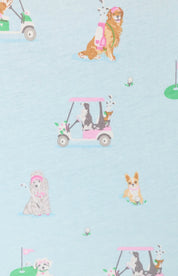 PJ Salvage Whimsy Putter Pup Cropped PJ Set