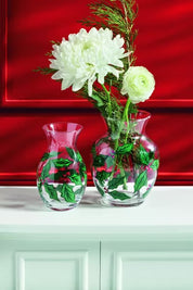 Holly Glass Vase- Small