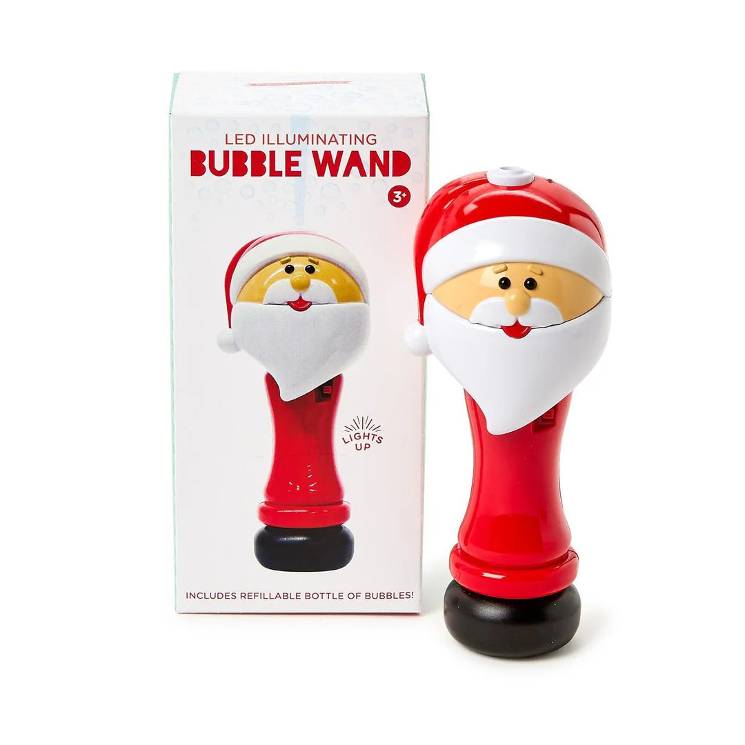 LED Illuminating Bubble Wand- Santa