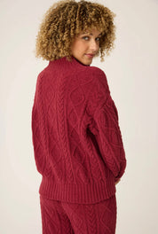 PJ Salvage Cozy Chenille Cable Knit Long Sleeve