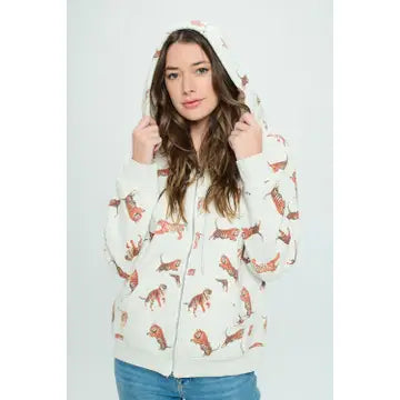 Zip Up Hoodie - Tiger