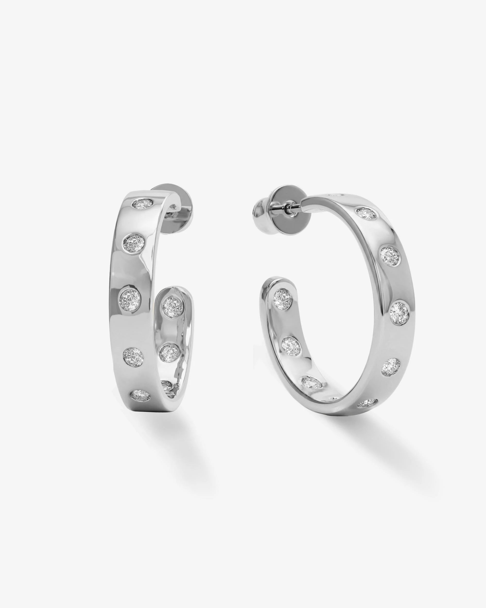 Ashley Rodeo Hoops 1"- Silver