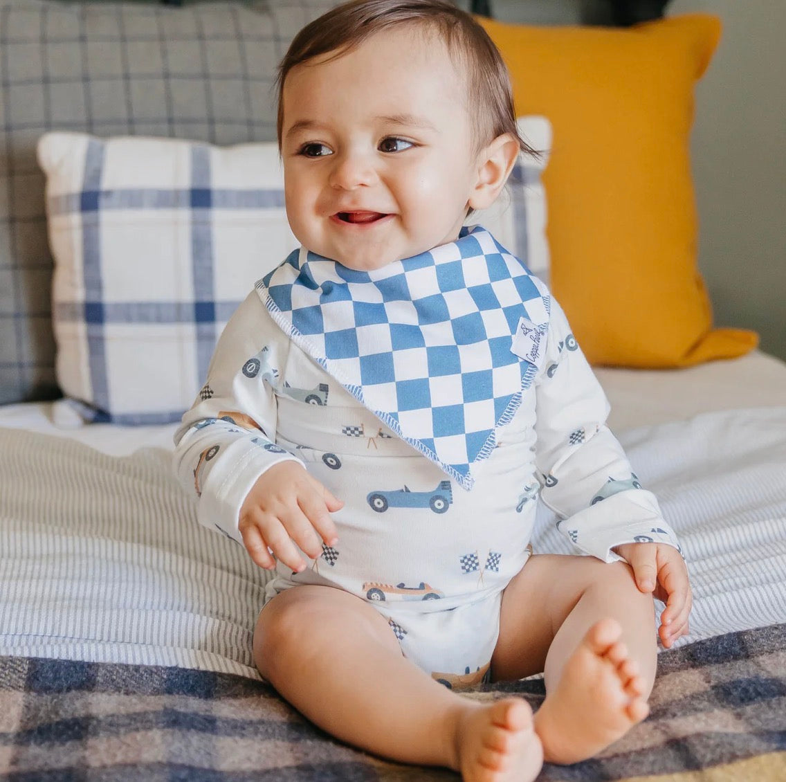 Bandana Bib Set of 4- Speedster