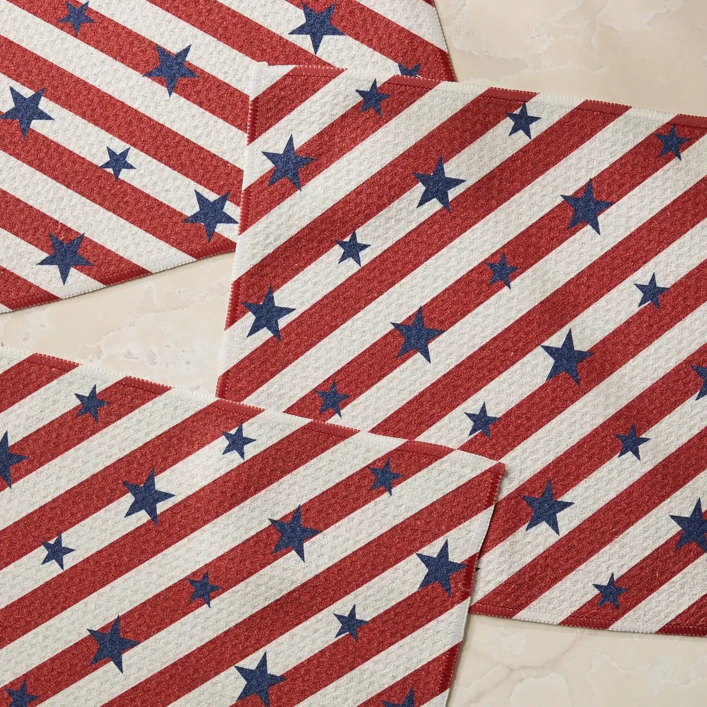 Dishcloth Set - Patriotic Stripe