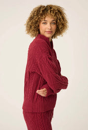PJ Salvage Cozy Chenille Cable Knit Long Sleeve