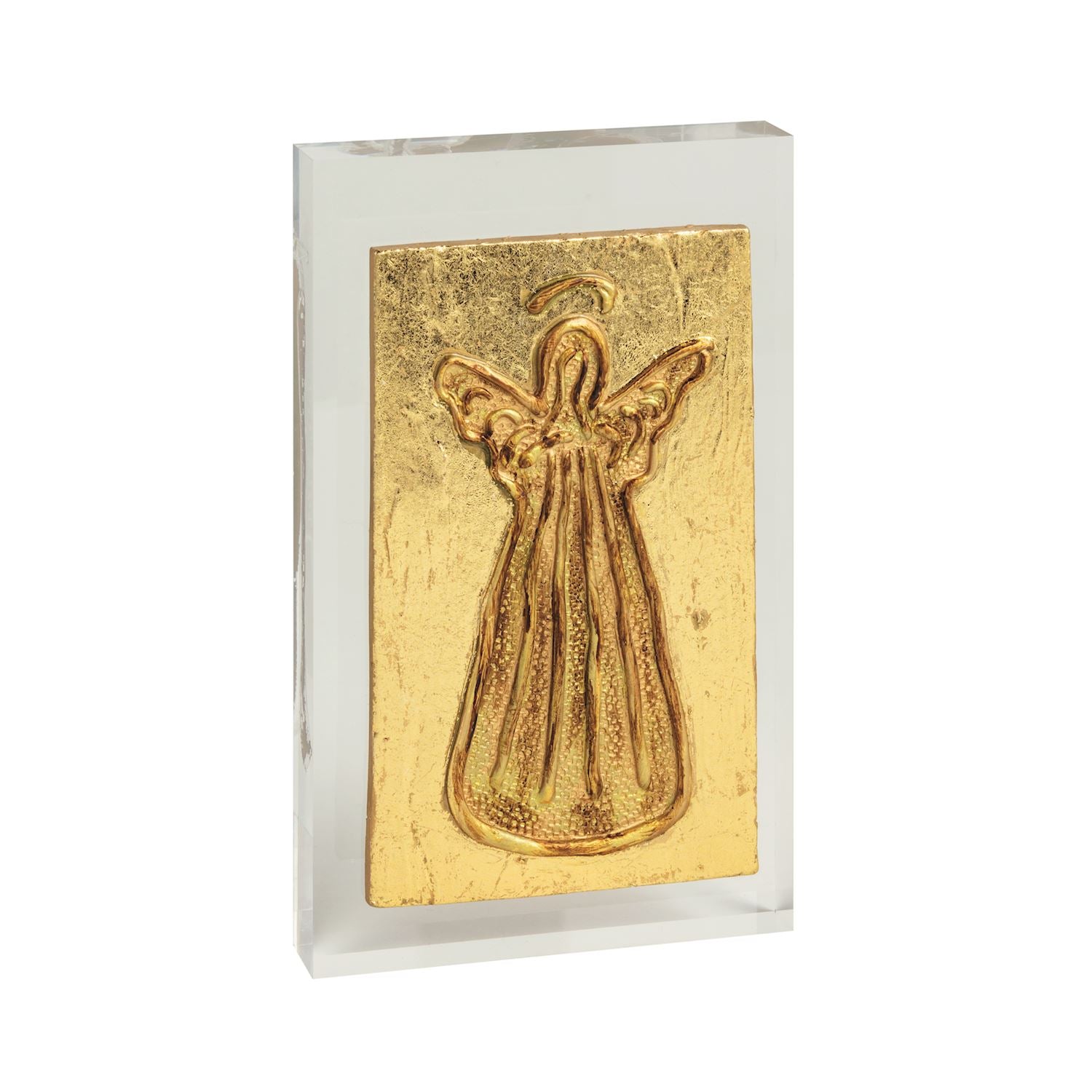 Angel Acrylic Gold Plaque
