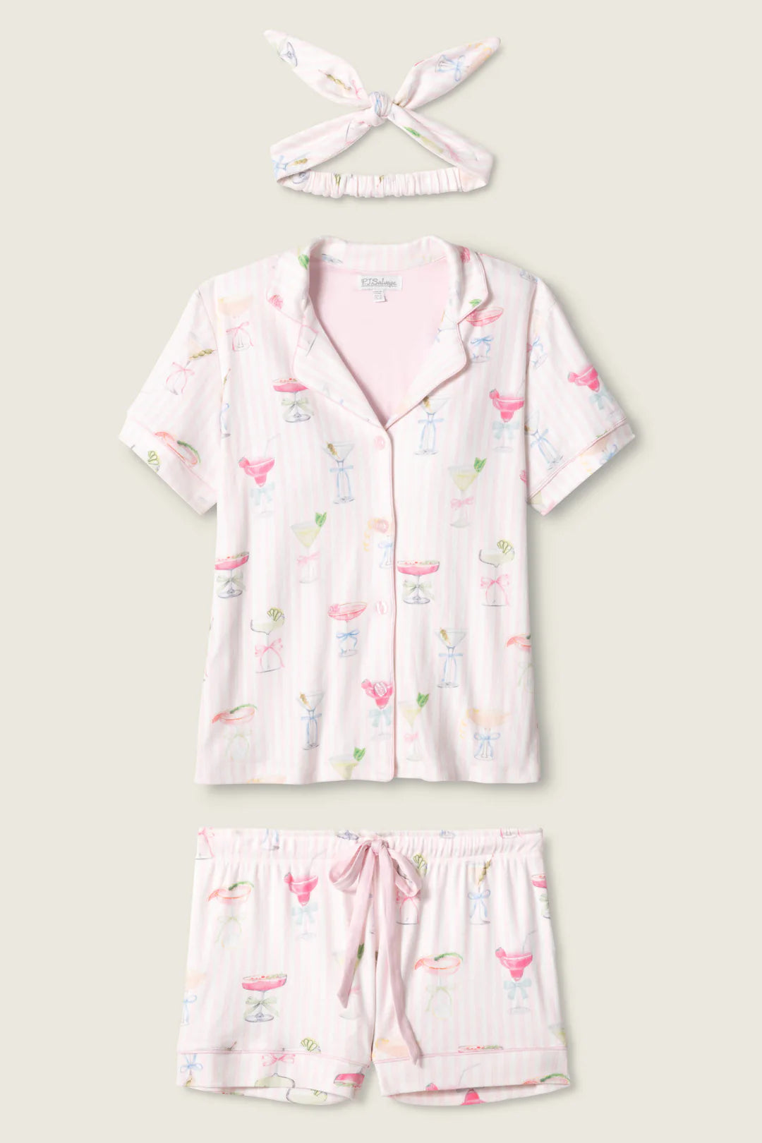 PJ Salvage Pretty Punch 3 Piece Short Set
