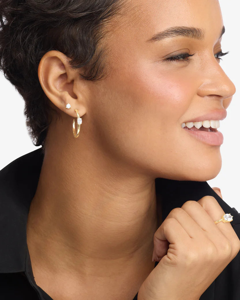 She’s on Point Hoops 1” - Gold