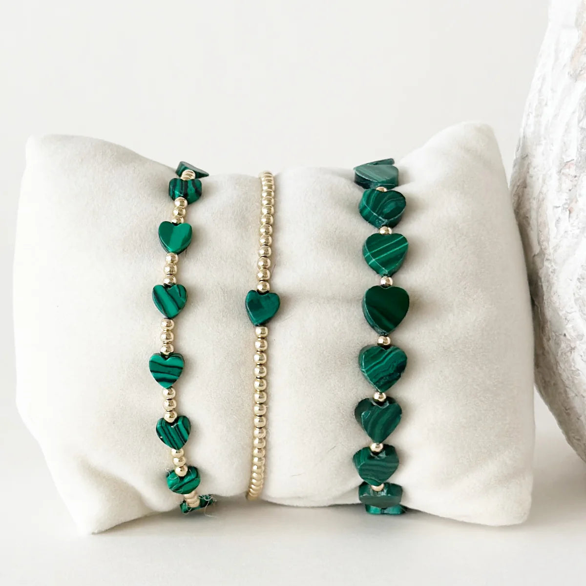 Pippa Bracelet Green Heart