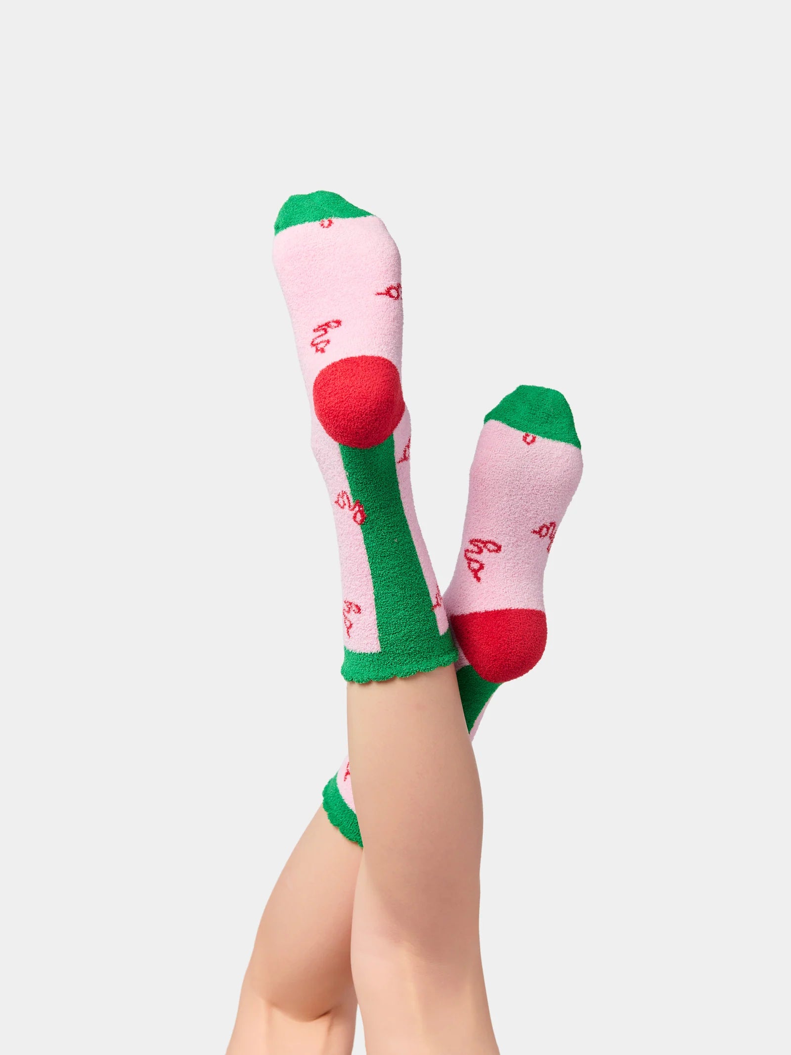 HO HO HO Socks - Pink