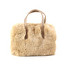 Faux Fur Tote- Beige