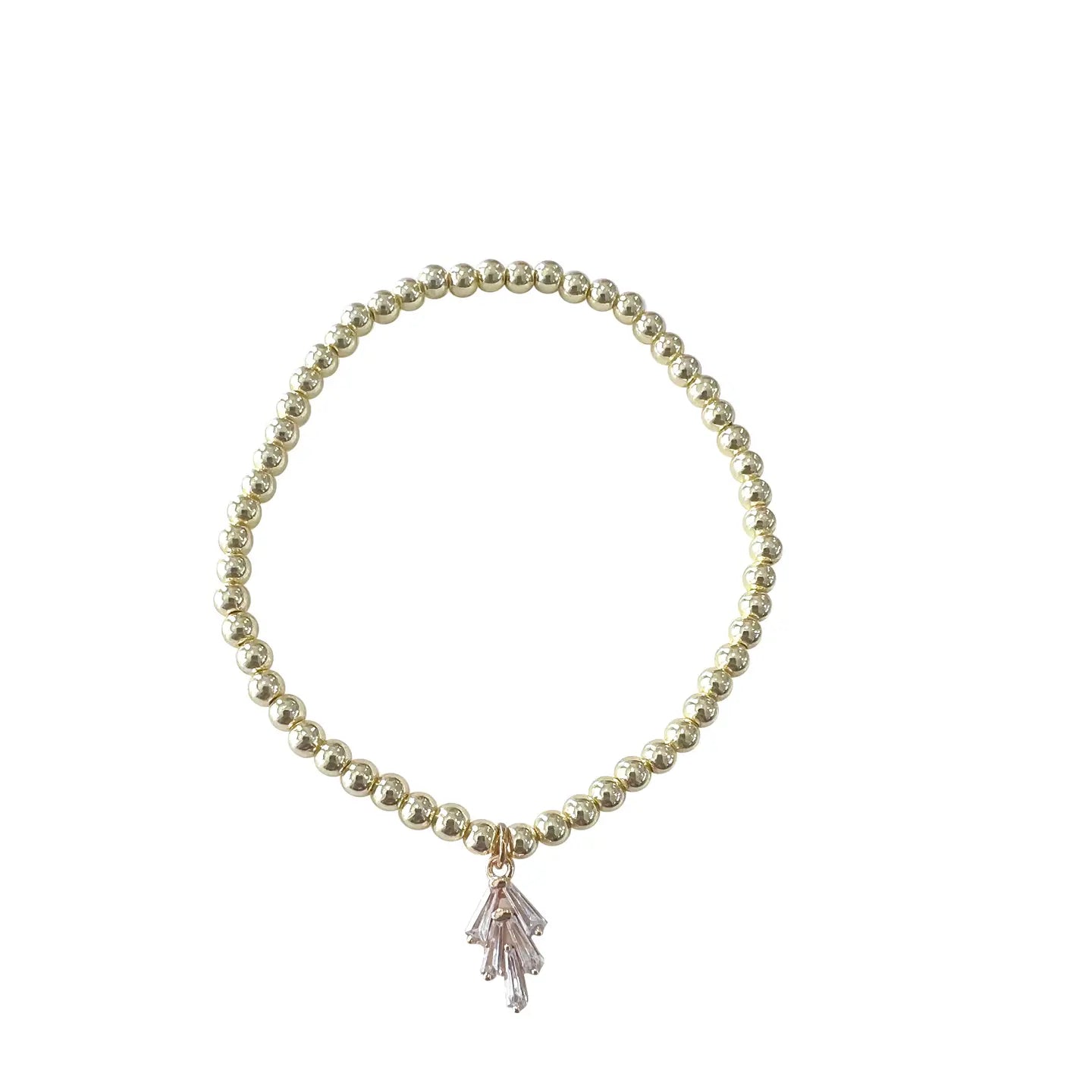 Single Charm Bracelet- Gold Cross