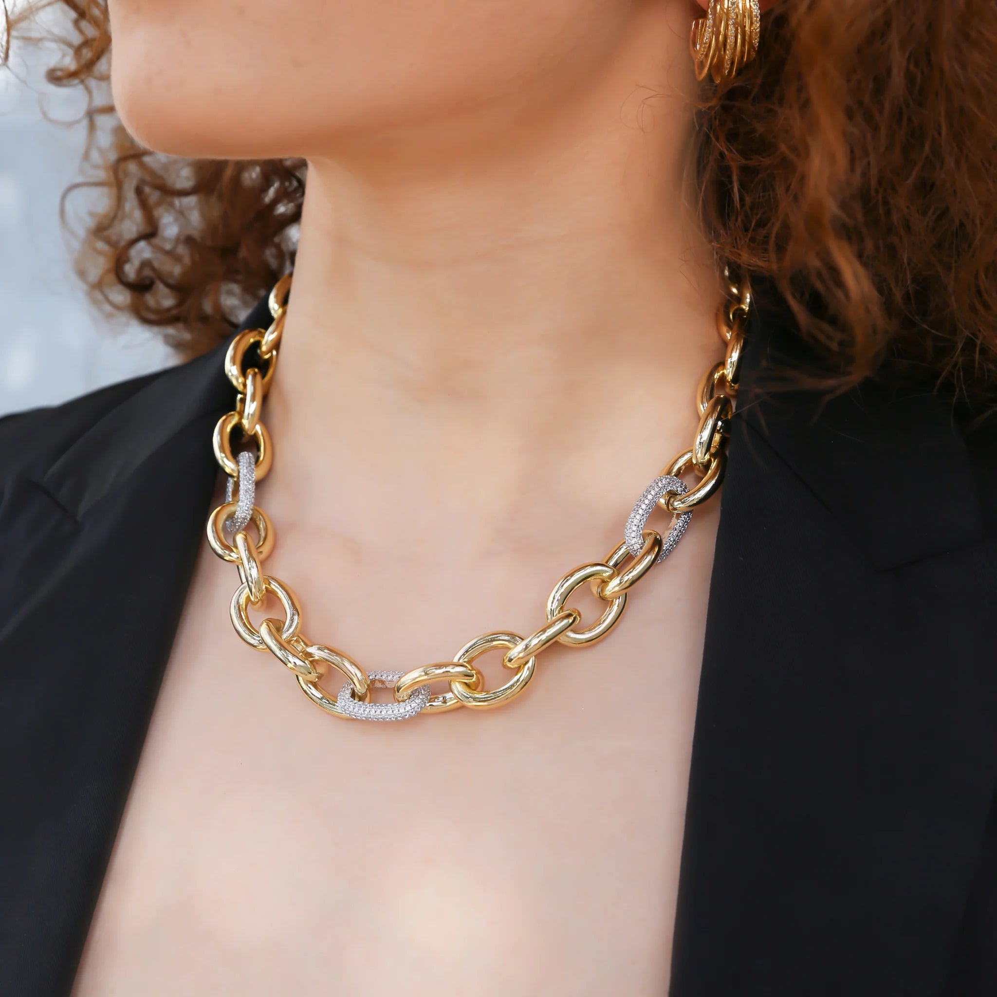 Two Tone Chain Necklace