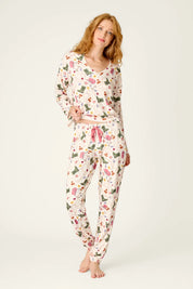 Saddle Up Western Print Pajama Jogger Pants