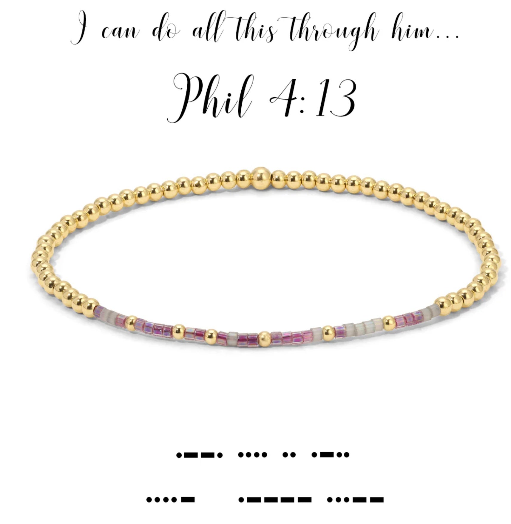 Dot & Dash Bracelet - Ps. 91:11