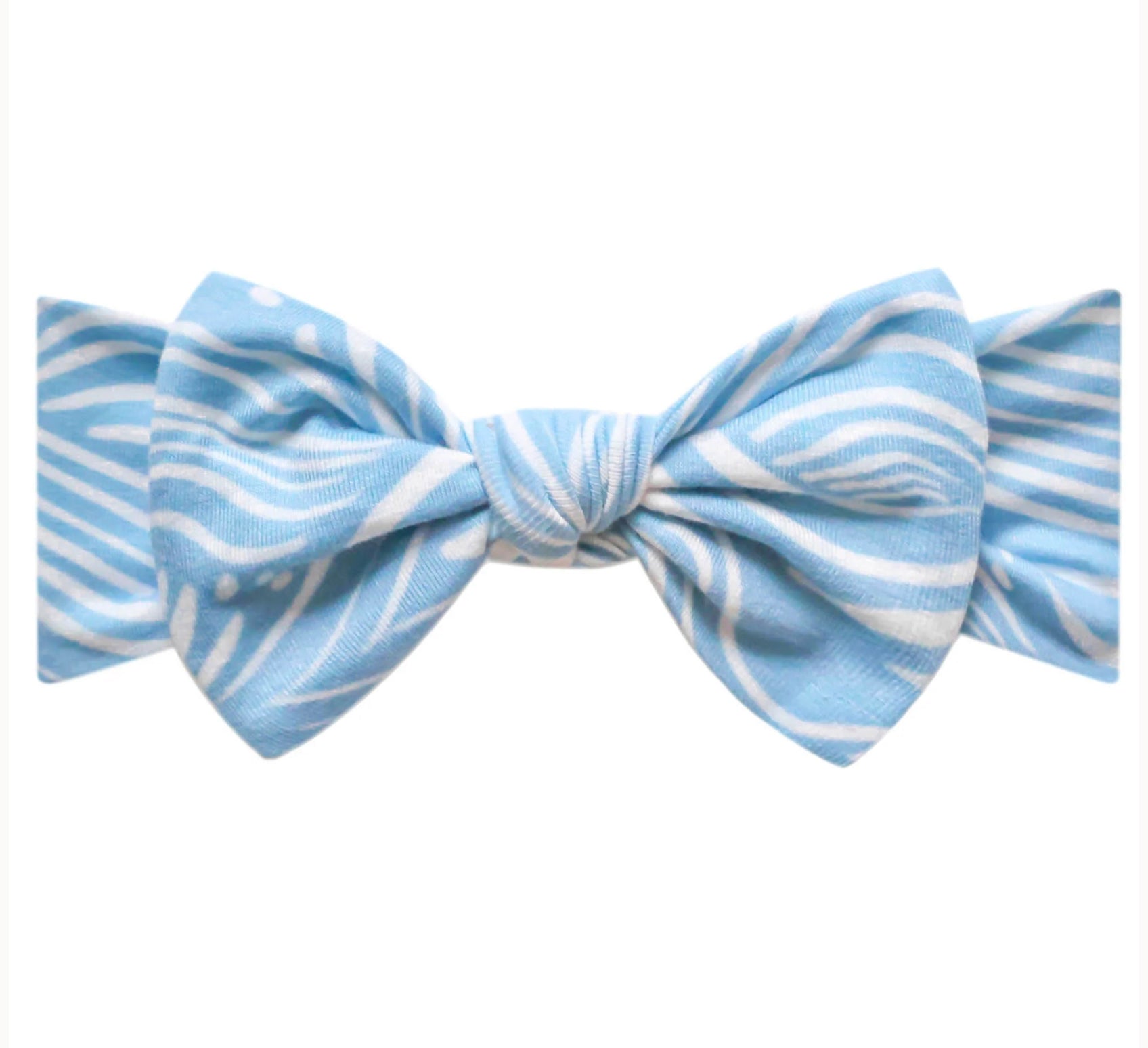 Knit Headband Bow- Surf