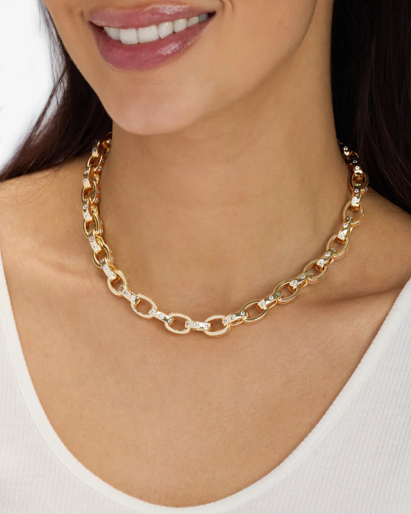 Ashley Chain Link Necklace 4MM - Gold