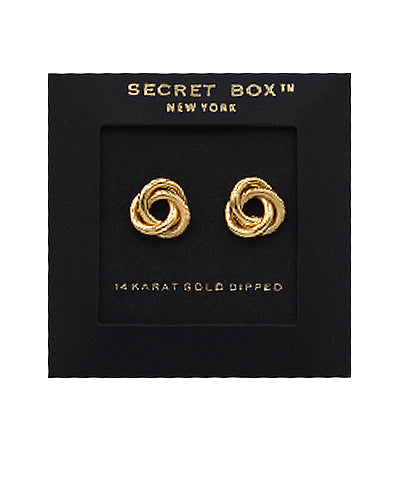 Mini Textured Knot Studs