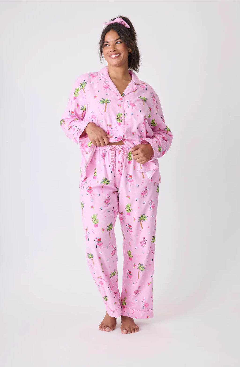 PJ Salvage Flamingo Flannel PJ Set