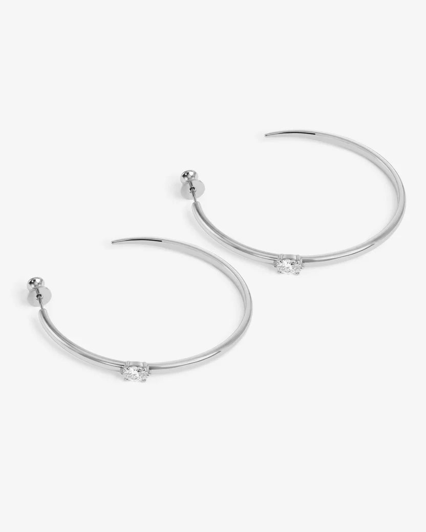 She’s on Point Hoops - Silver 2”