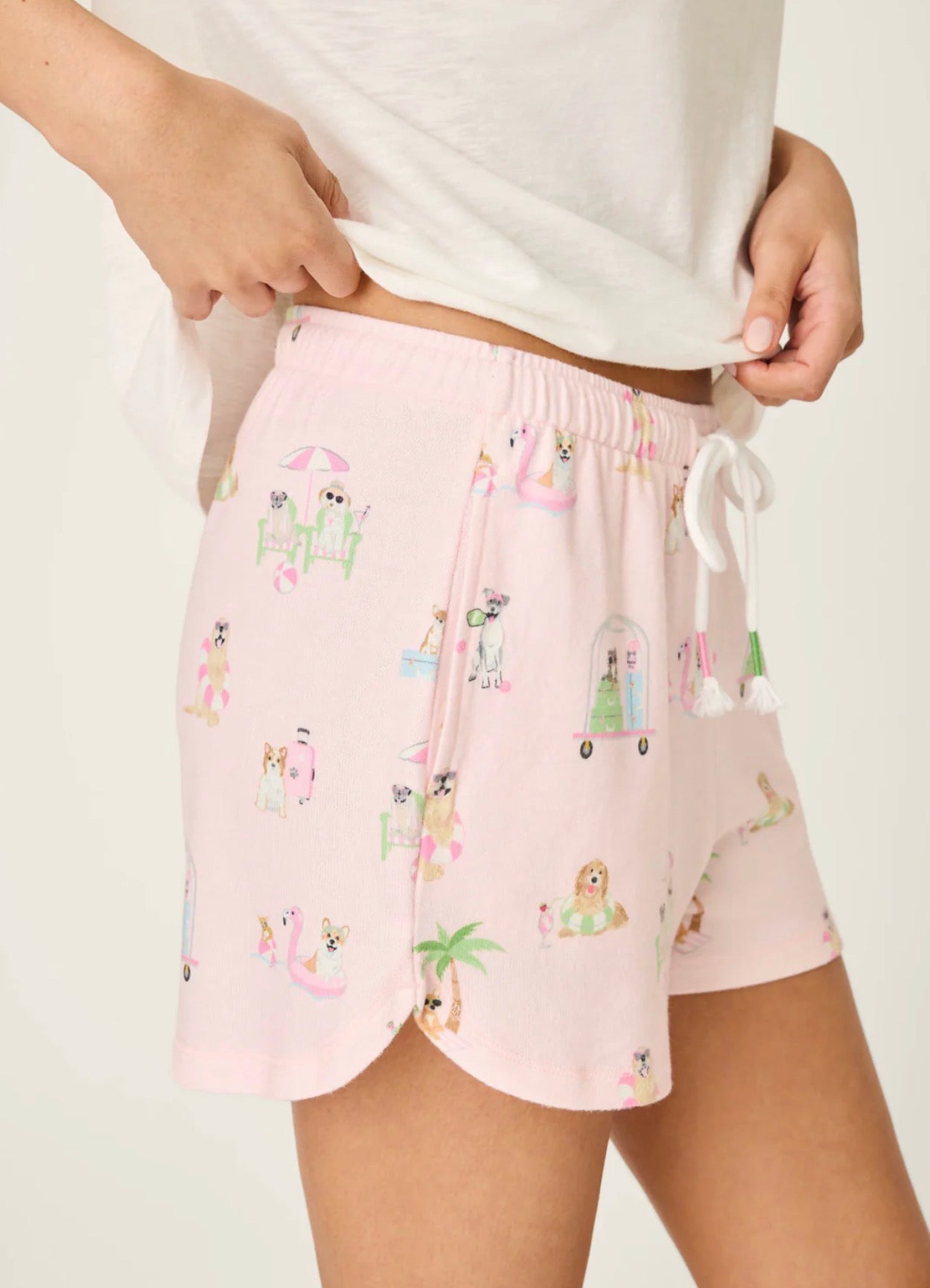 Pupcation Palms Sunnies & Sunshine PJ Shorts