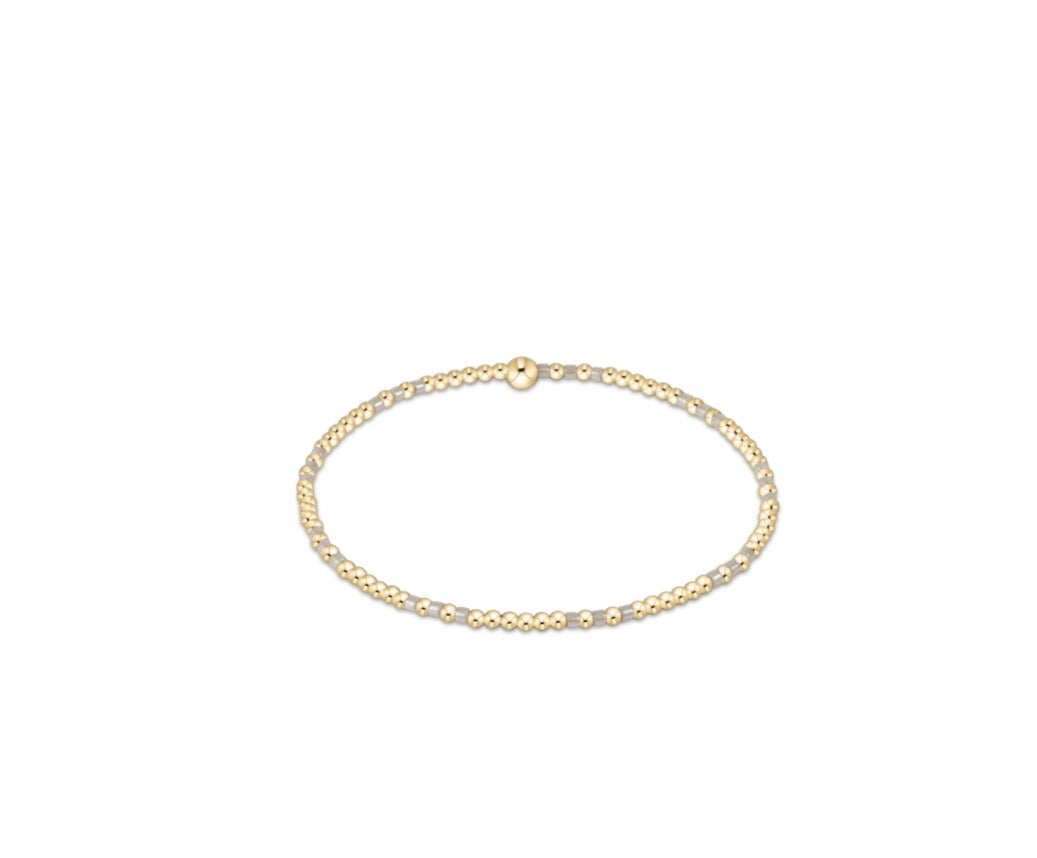 Hope Joy Pattern 2mm Bracelet-Milkshake