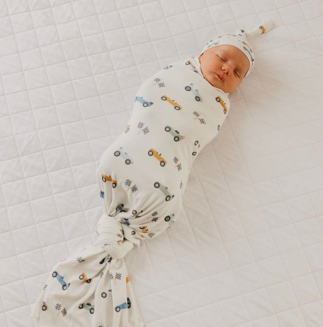 Speedster Knit Swaddle Blanket- Bloom