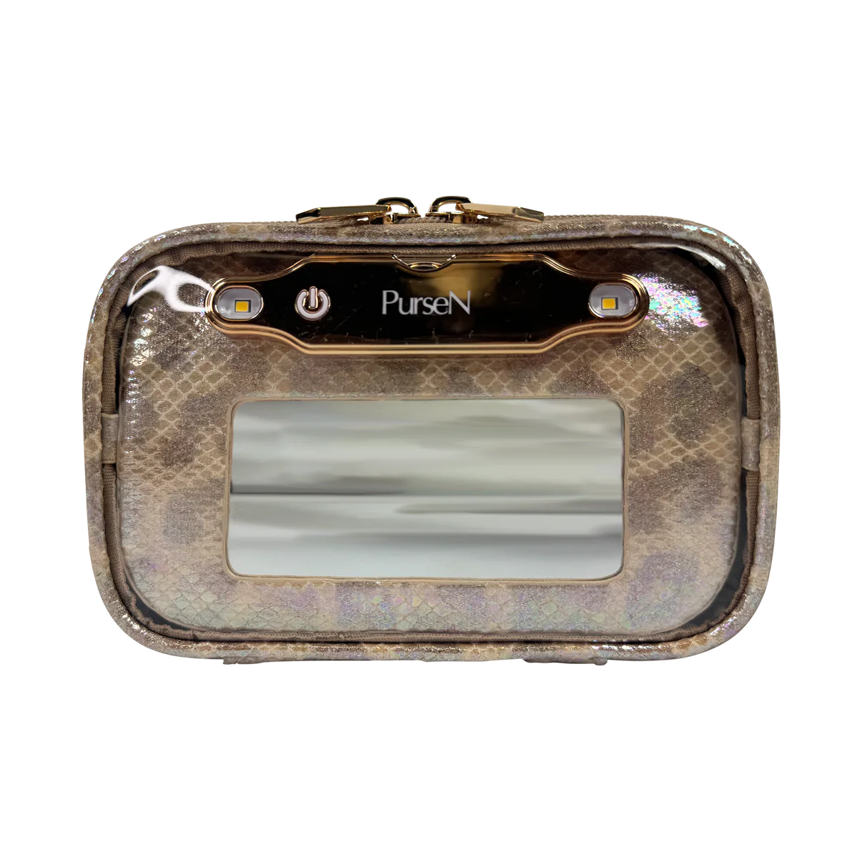 Lighted Mirror Case - Glimmer Leopard