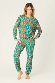 PJ Salvage Long Sleeve Top - Cheetah Bonitas Dream