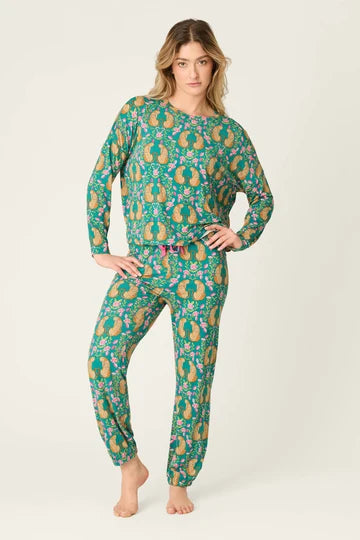 PJ Salvage Long Sleeve Top - Cheetah Bonitas Dream