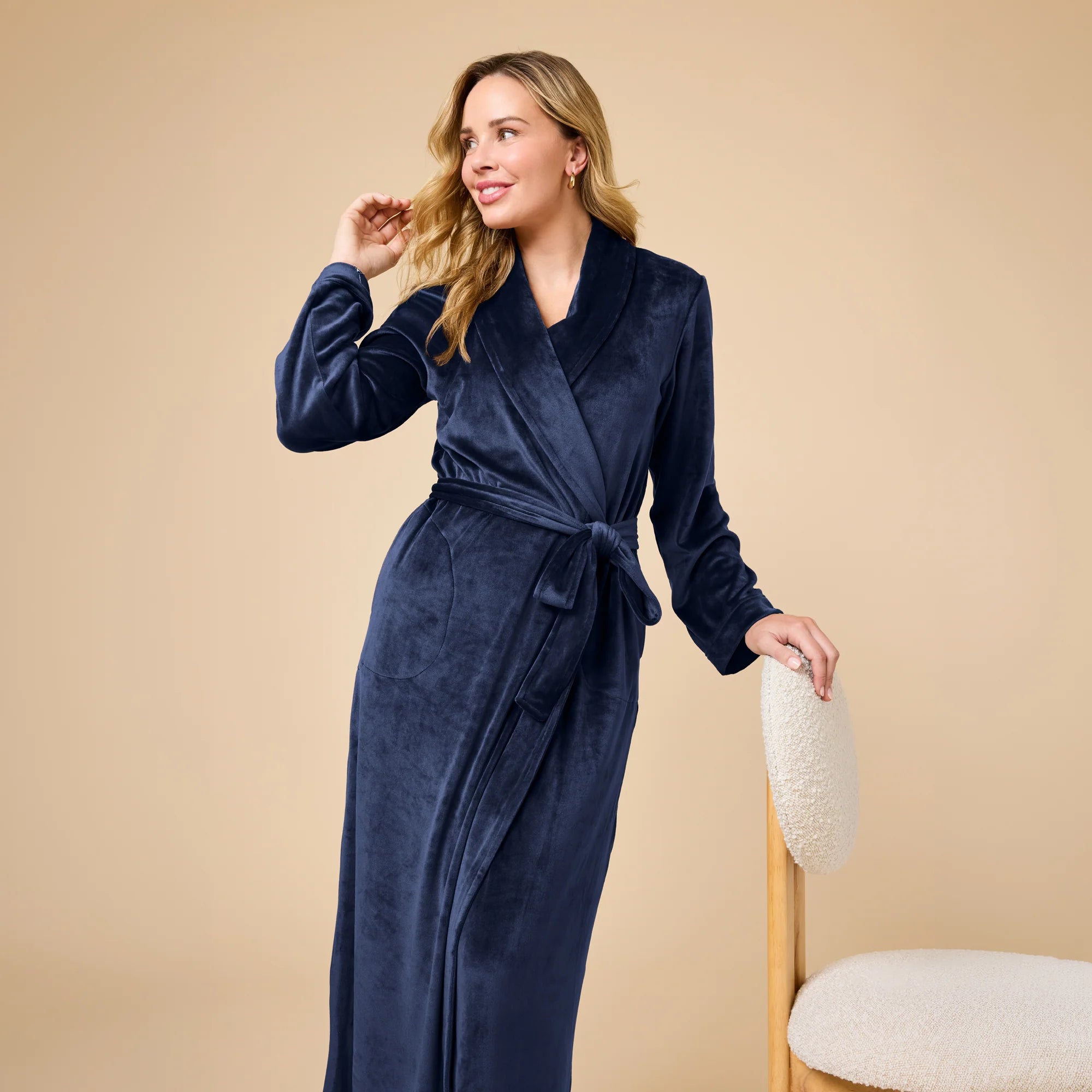 Serenity Wrap Robe - Midnight