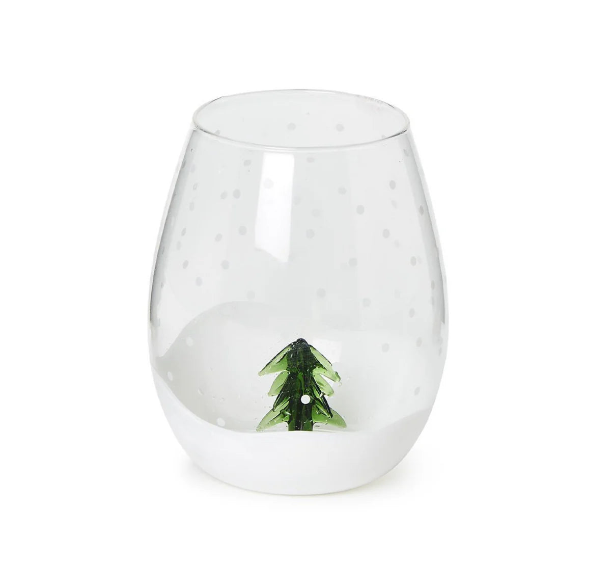 Stemless Wine Glass- Snowed In